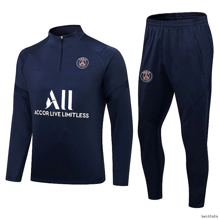 Paris Saint-Germain 2021-22 Royal Blue Training Tracksuit Set Gift Ready