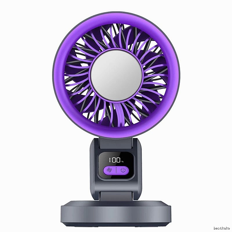 Quick Cooling Desktop Cooling Fan Gray Cold-compress Version