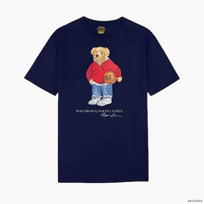 Ralph Lauren Bear Trendy Brand Royal Blue T-shirt