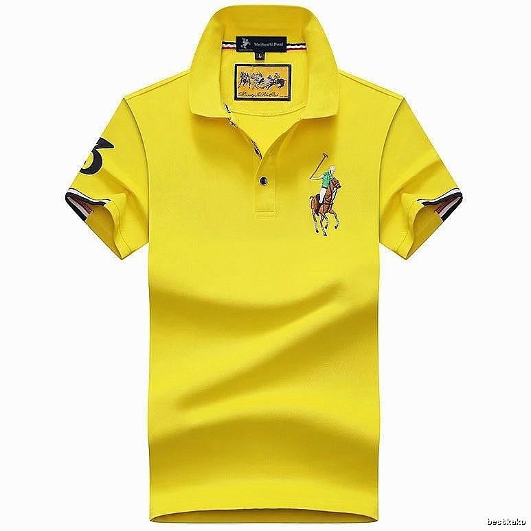 Ralph Lauren Classic Yellow polo shirt Bright Yellow Polo for Daily Styling