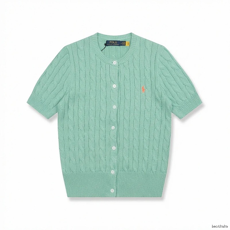 Ralph Lauren Polo light green knitted cardigan