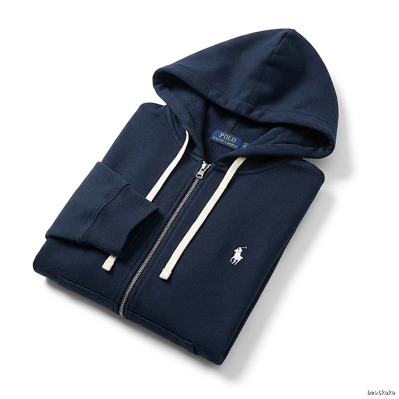 Ralph Lauren Polo series simple style navy blue hoodie