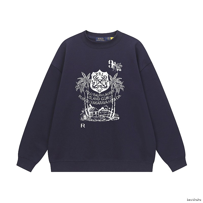 Ralph Lauren Printed Casual Style Sweatshirt