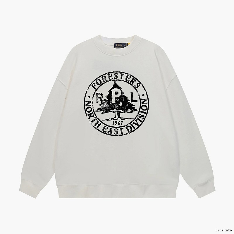 Ralph Lauren retro-style white sweatshirt