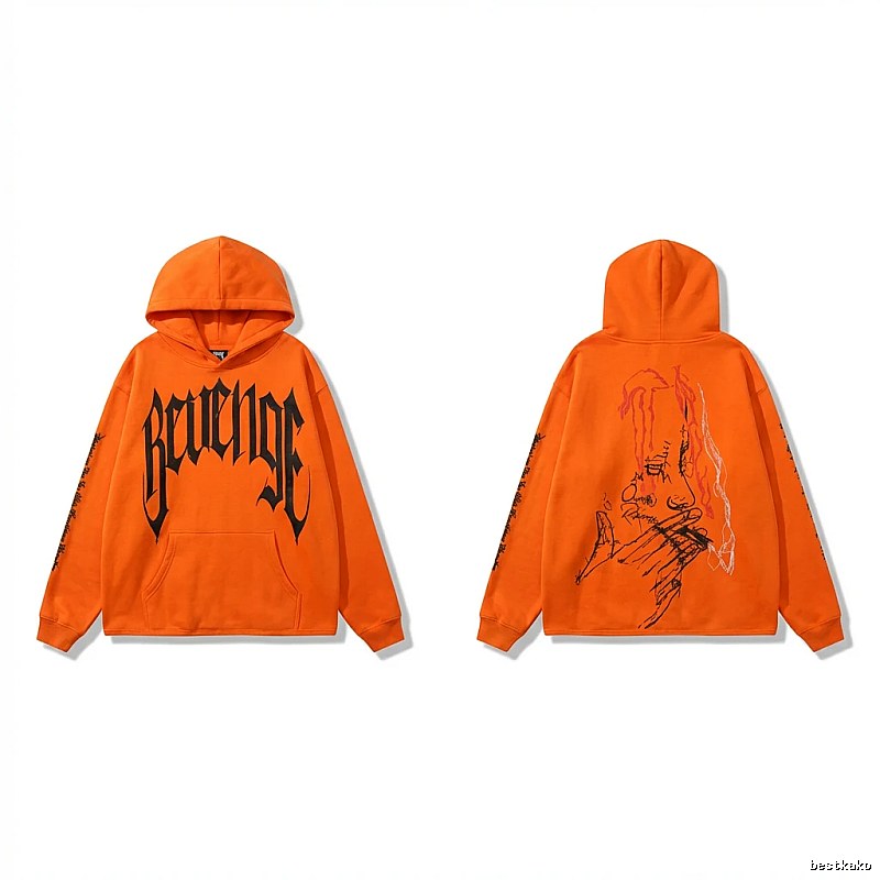 Revenge dark style orange hoodie