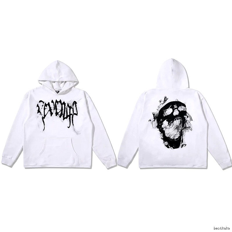Revenge dark - style white hoodie