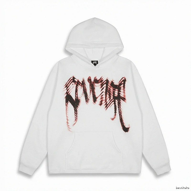 Revenge Gothic Style White Hoodie