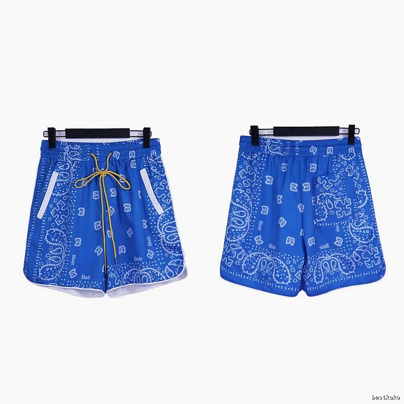 RHUDE Printed Casual Style Blue Shorts