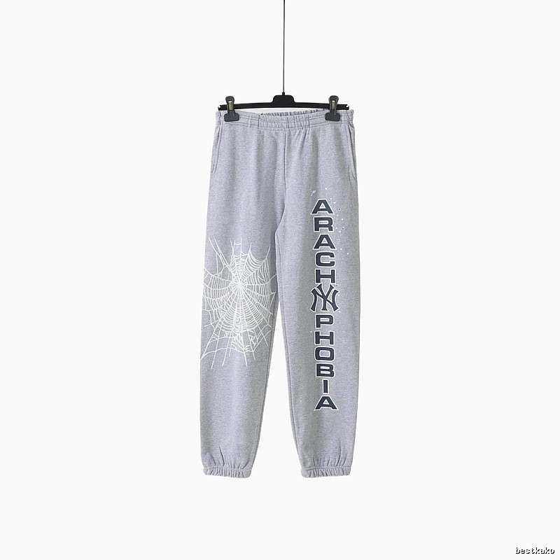 Sp5der Grey Trendy Sweatpants