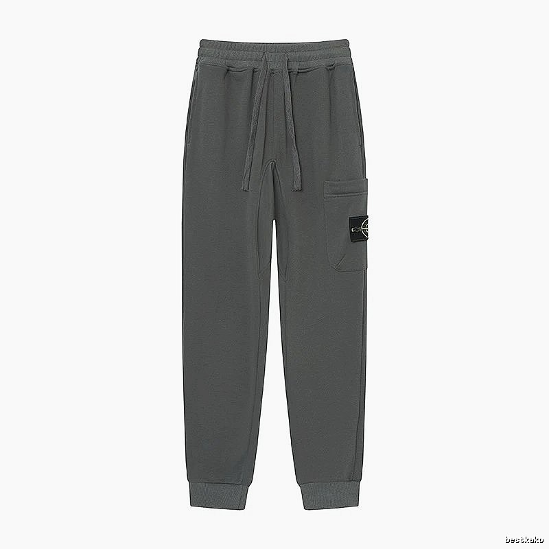 Stone Island Classic Street Style Dark Grey Jogger Sweatpants