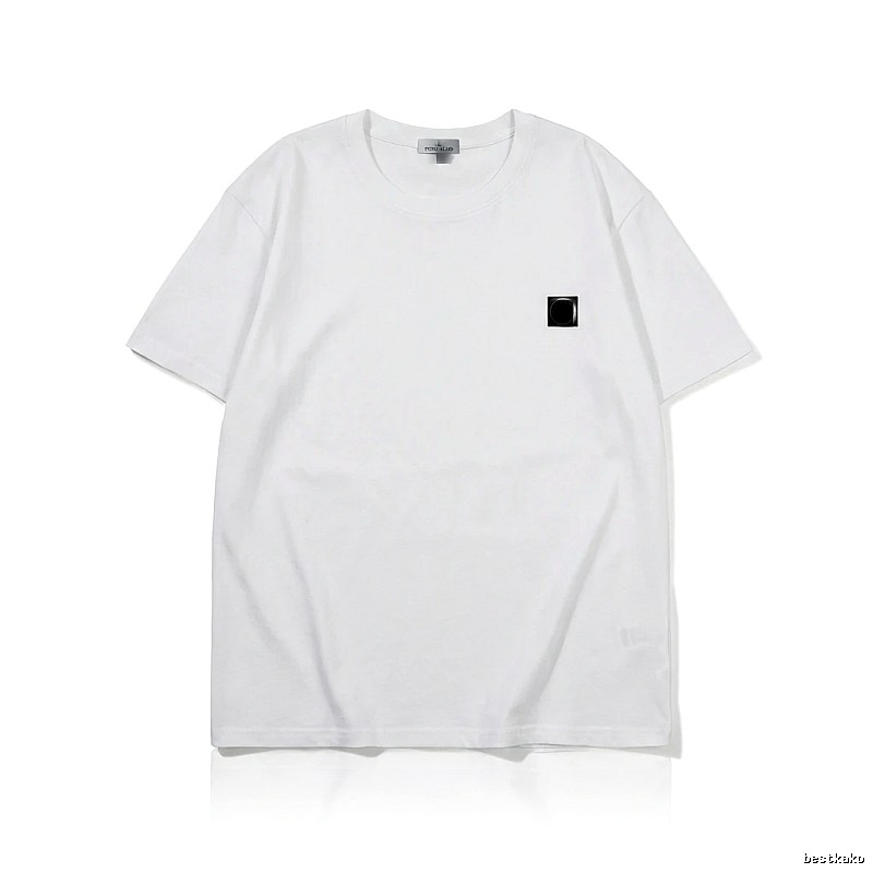 Stone Island minimalist style white T-shirt