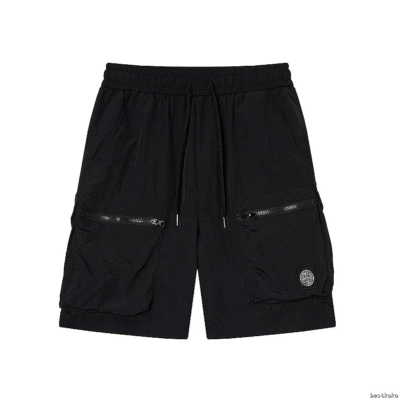 Stone Island Technical Workwear Style Black Shorts
