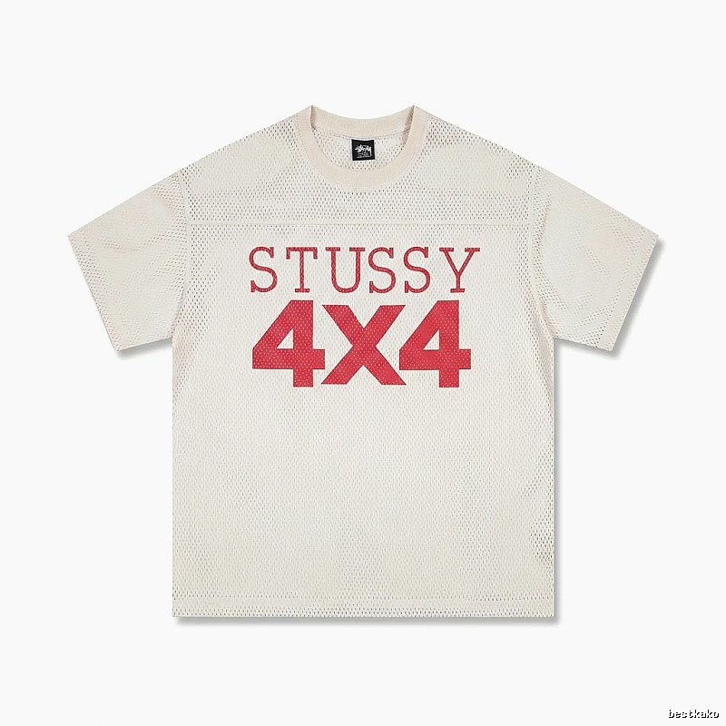 Stussy 4X4 Retro Style White T-shirt