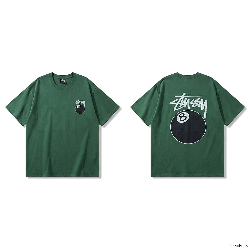 Stussy Black Eight Series Trendy and Cool Style T-shirt