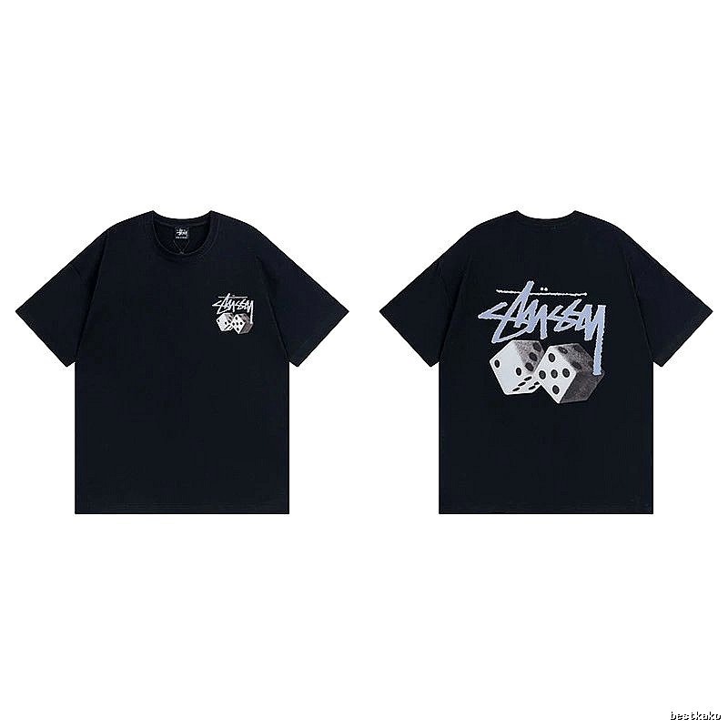 Stussy Black Spider Graphic T-Shirt Layered Outfit Logo