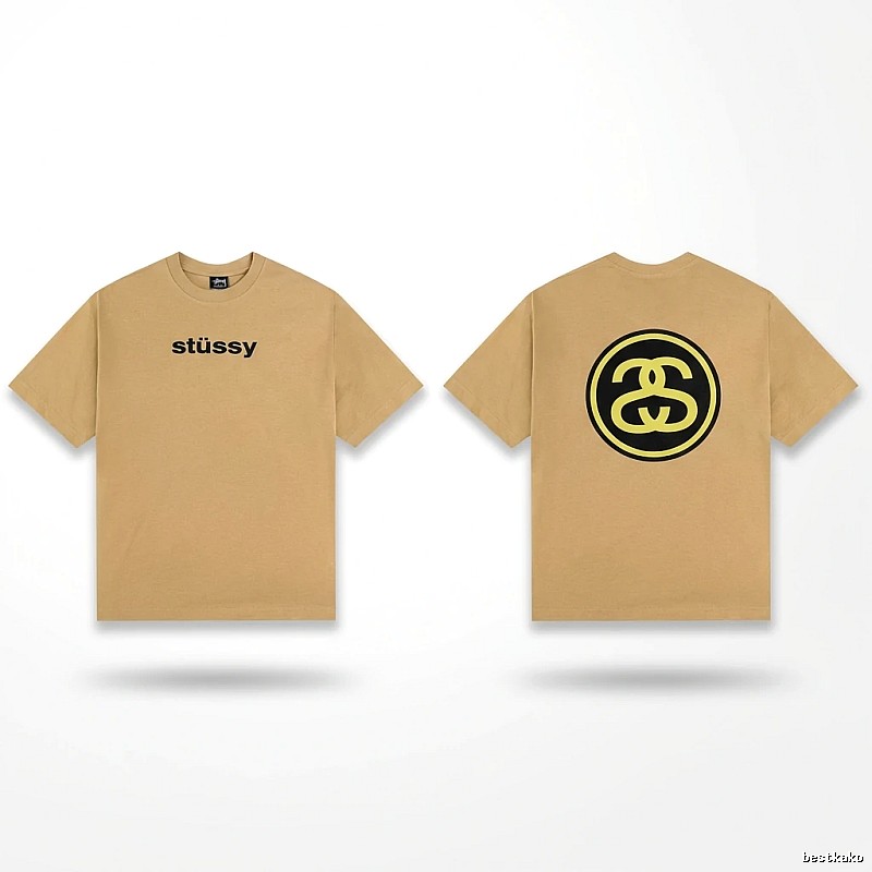 Stussy classic khaki short-sleeve