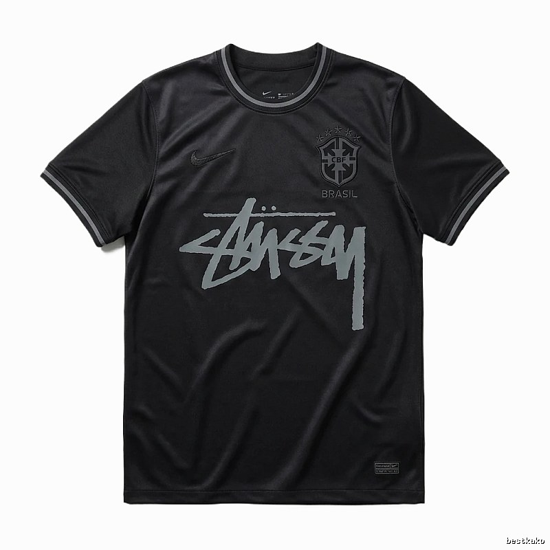 Stussy graffiti-style black T-shirt