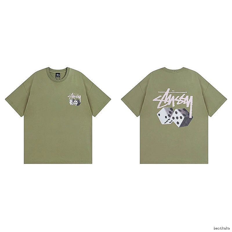 Stussy Green Spider Graphic T-Shirt Everyday Rotation Logo
