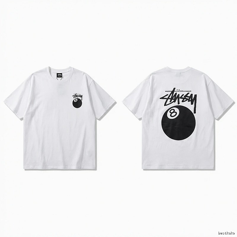 Stussy trendy style white T-shirt