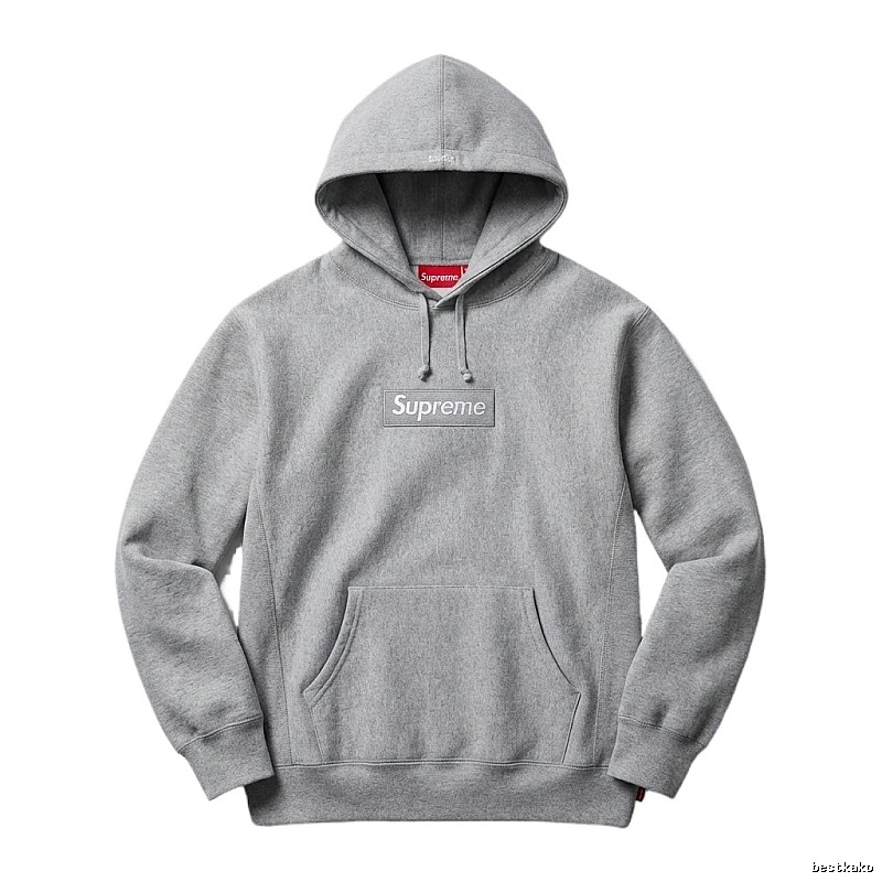 Supreme basic grey hoodie