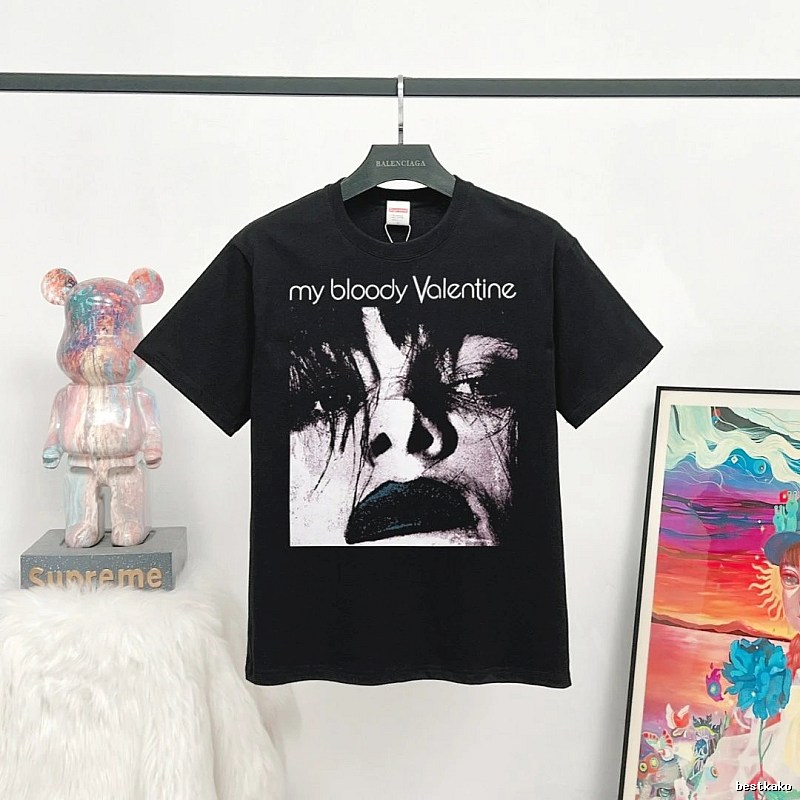 Supreme Collab Portrait Street Style Black T-Shirt