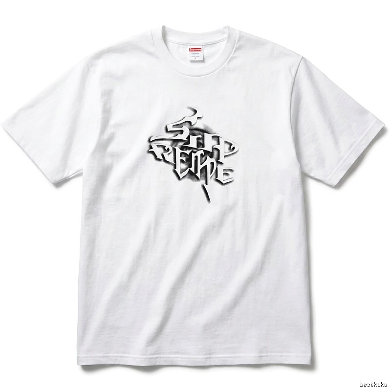 Supreme Gothic Style White T-shirt