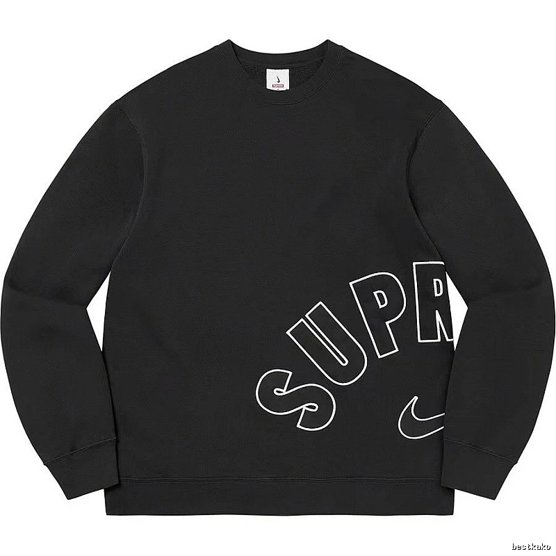 Supreme Resort Logo hoodie Gray Red Oversized with Premium Look