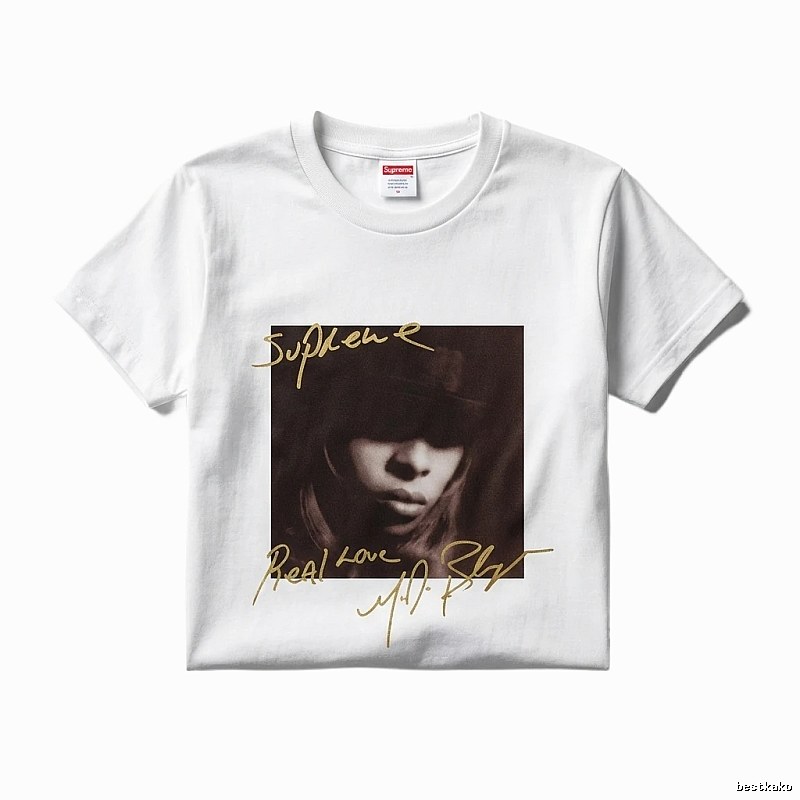 Supreme retro-style white T-shirt