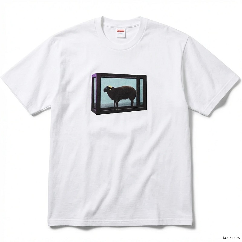 Supreme Sheep Print White T-shirt
