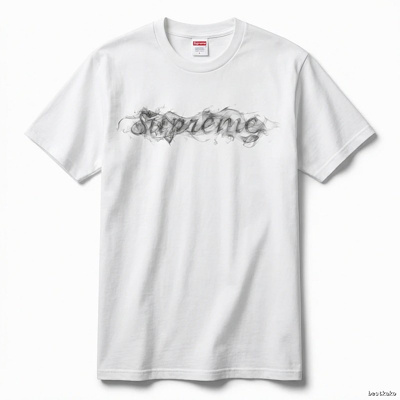 Supreme Smoke Style White T-shirt