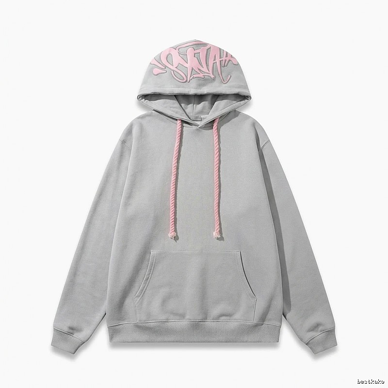 SynaWorld Graffiti Style Light Gray Hoodie