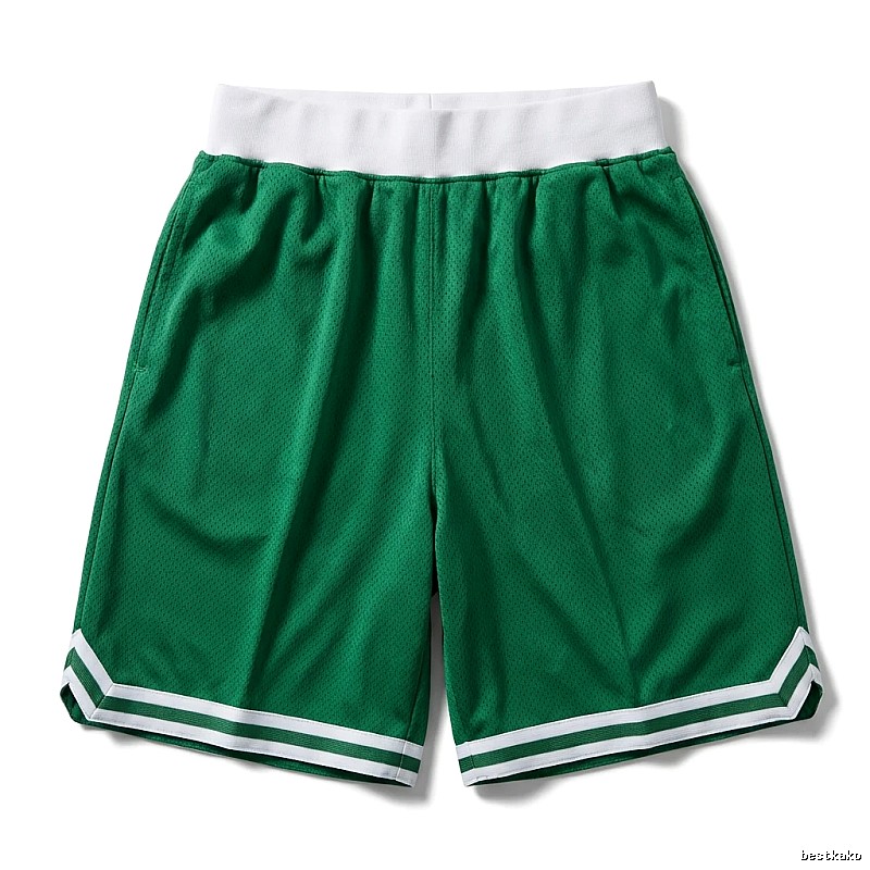 Tatum green and white retro-style shorts