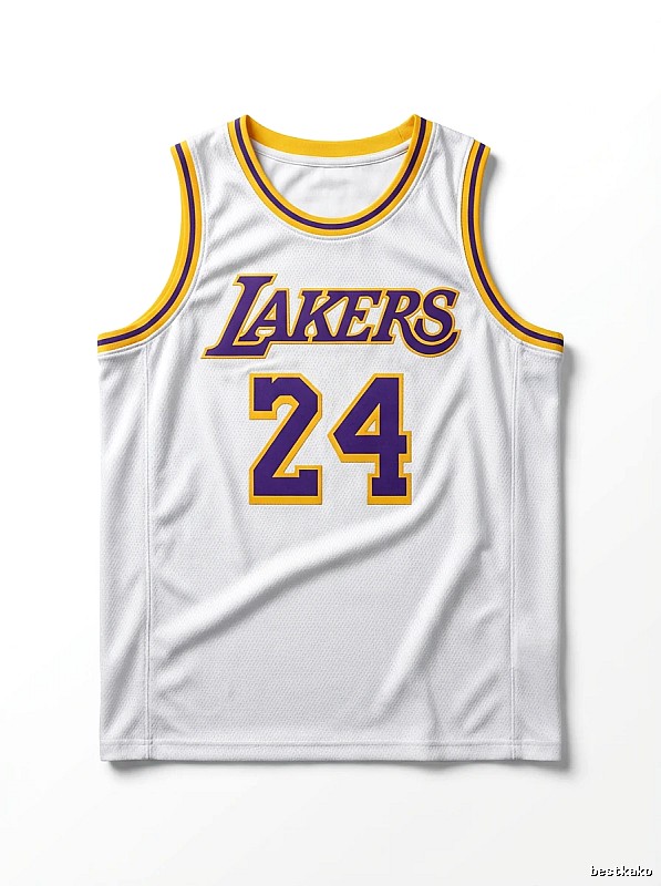The No. 24 white jersey of the Kobe Lakers.