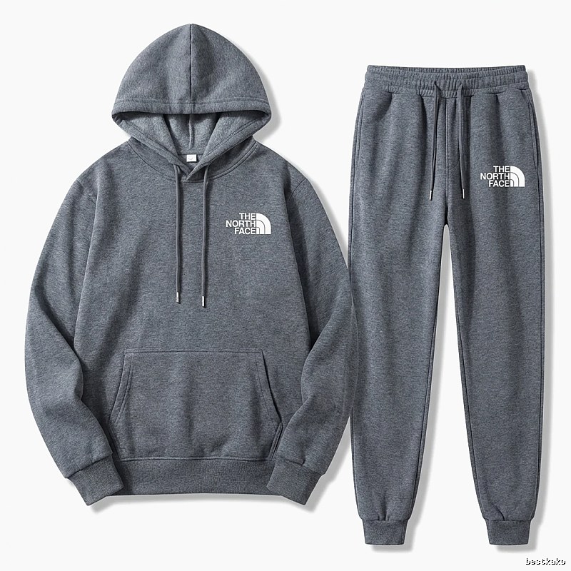The North Face Simple Gray Sportswear Set