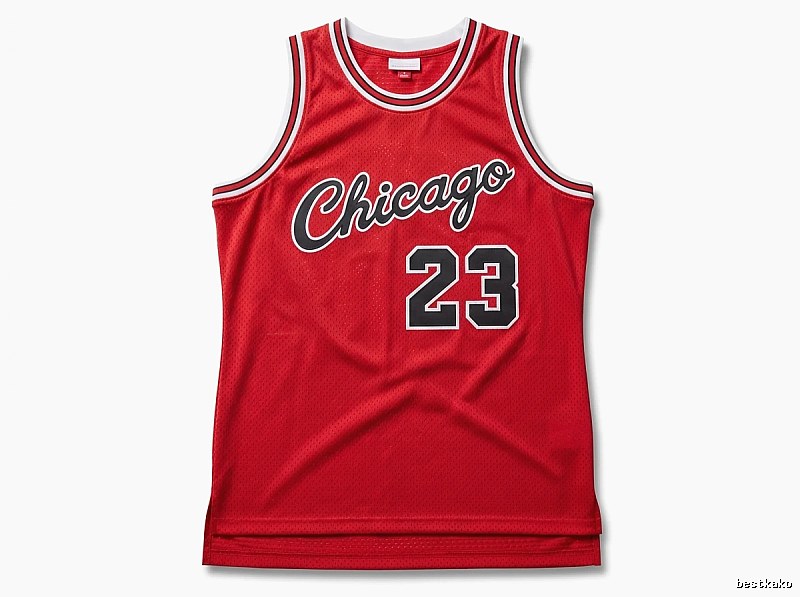 The retro red jersey of the Michael Jordan
