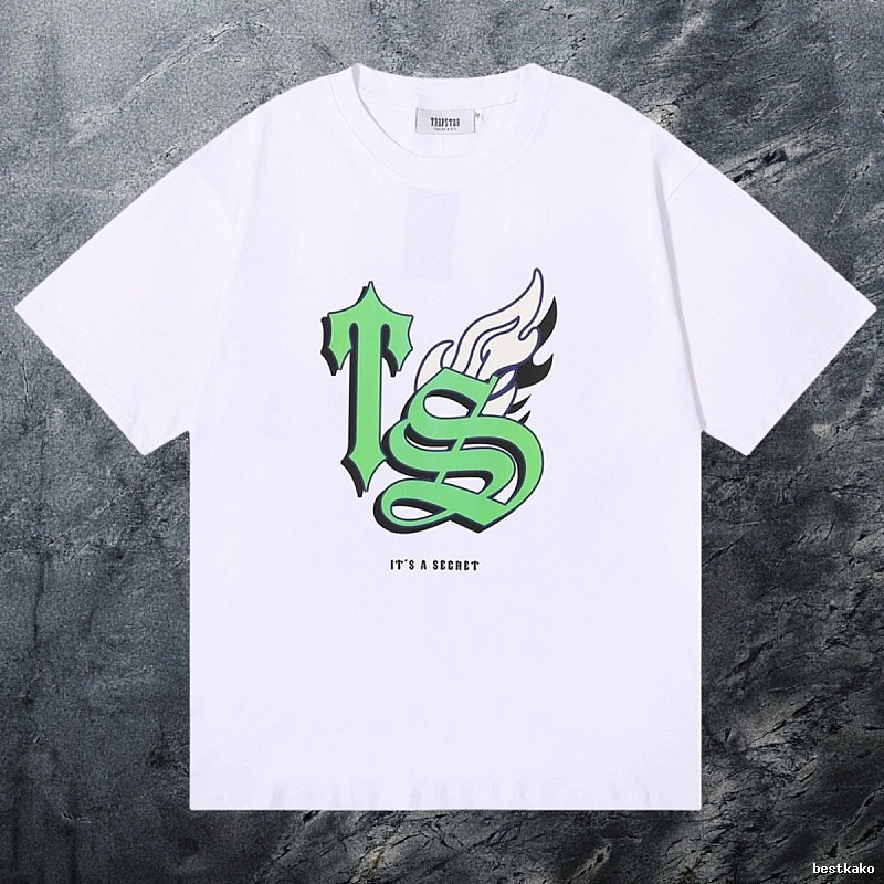 Trapstar Relaxed Keys graphic T-shirt Black White Key with Designer-Inspired Detail