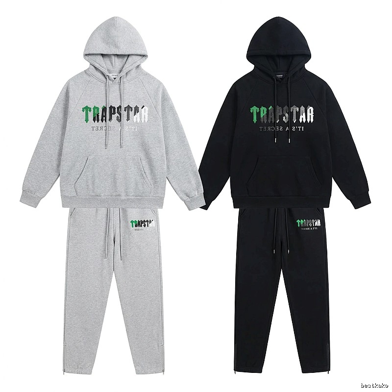 Trapstar Trendy and Cool Style Grey-Black Suit