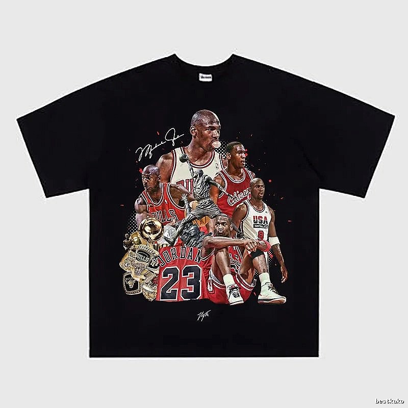 Tupac Gift Ready Portrait graphic T-shirt Black Tupac Collage with Fresh Pattern