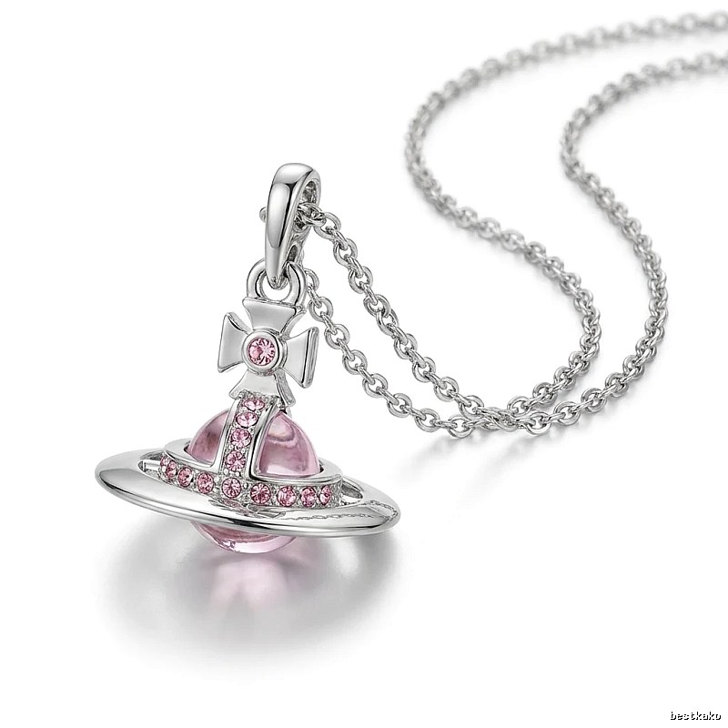 Vivienne Westwood Saturn series silver necklace
